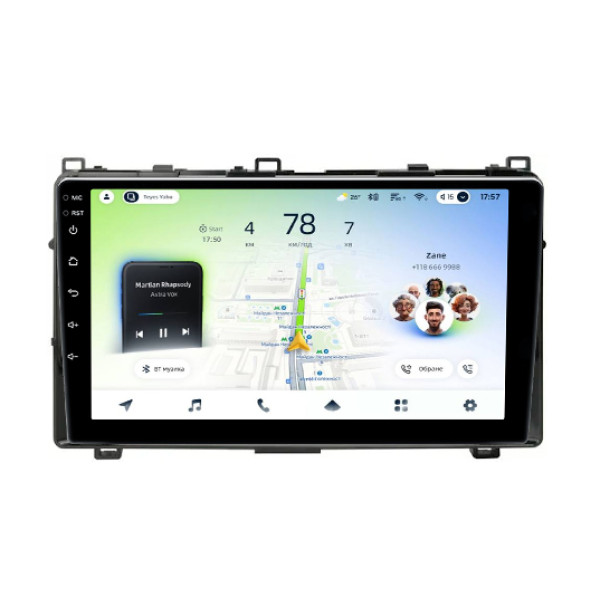 Штатна магнітола Teyes CC4L 4+64 Gb Toyota Corolla 11 2017-2018 9"
