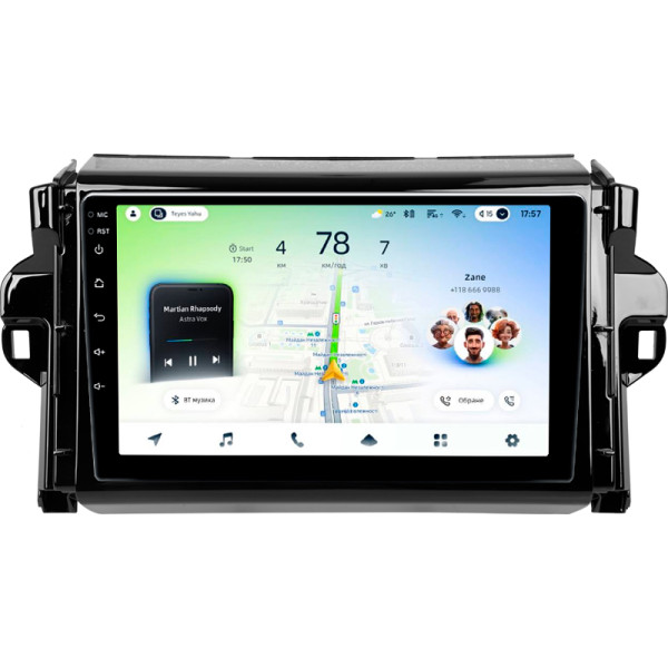 Штатна магнітола Teyes CC4L 4+64 Gb Toyota Fortuner 2 2015-2018 9"