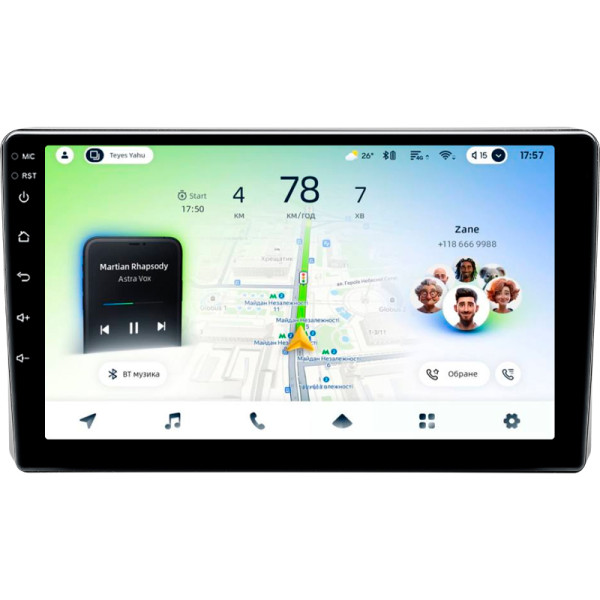 Штатна магнітола Teyes CC4L 6+64 Gb Mitsubishi L200 5 2018-2020 (F1) 9"