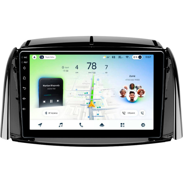 Штатна магнітола Teyes CC4L 6+64 Gb Renault Koleos 2008 - 2016 (B) 9" (L1)