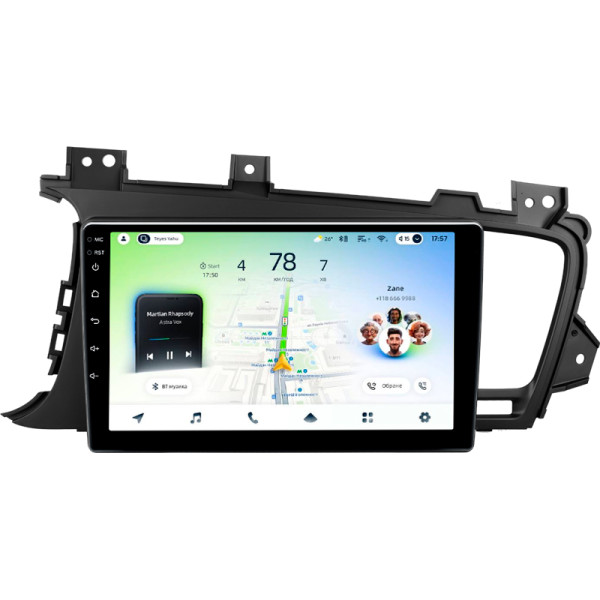 Штатна магнітола Teyes CC4L 4+64 Gb Kia Optima 3 K5 TF 2010-2015 (F1) 9"