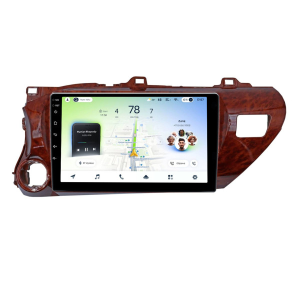 Штатна магнітола Teyes CC4L 4+64 Gb Toyota Hilux Pick Up AN120 2015-2020 Mahogany 10"