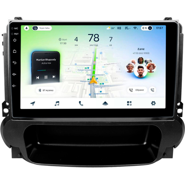 Штатна магнітола Teyes CC4L 4+64 Gb Chevrolet Malibu 8 2012-2015 9"
