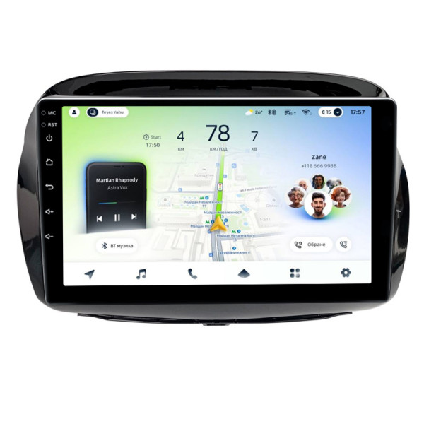 Штатна магнітола Teyes CC4L 6+64 Gb Honda Edix FRV 2004-2009 10"