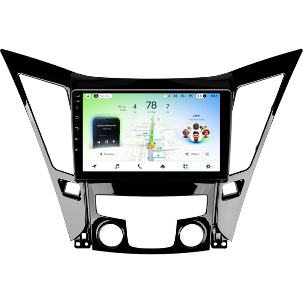 Штатна магнітола Teyes CC4L 6+64 Gb Hyundai Sonata 6 YF 2009-2014 (A) 9"