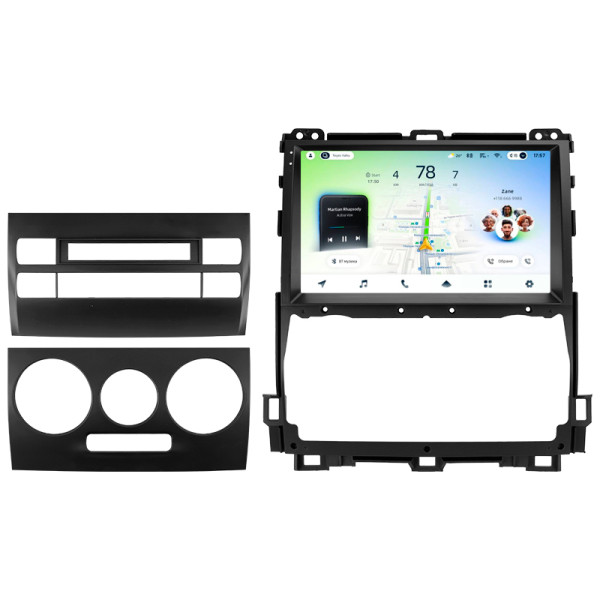 Штатна магнітола Teyes CC4L 4+64 Gb Toyota Land Cruiser Prado 120 3 III For Lexus GX470 GX 470 J120 2002-2009 (F3) 9"