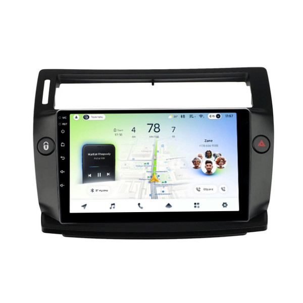 Штатна магнітола Teyes CC4L 4+64 Gb Citroen C4 LA LC C-Triomphe C-Quatre 2004-2014 Black 9"