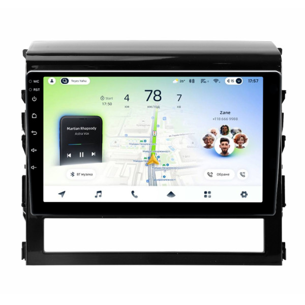 Штатна магнітола Teyes CC4L 4+64 Gb Toyota Land Cruiser 200 11 2015-2020 9"