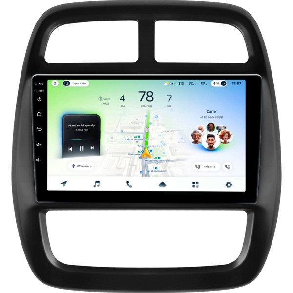 Штатна магнітола Teyes CC4L 4+64 Gb Renault KWID 2015-2019 9" (L1)