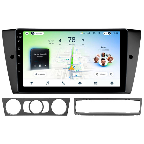 Штатна магнітола Teyes CC4L 4+64 Gb BMW 3 E90 E91 E92 E93 2005-2013 9"