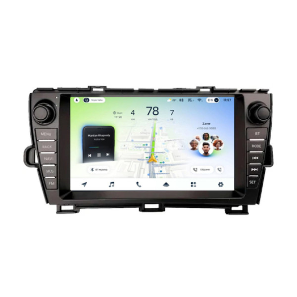 Штатна магнітола Teyes CC4L 6+64 Gb Toyota PRIUS 2010-2015 LHD Black and Silver B-MOD 9" (L1)
