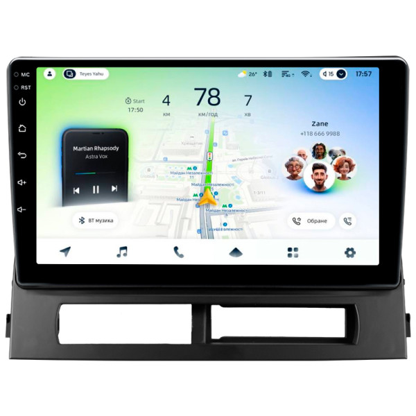 Штатна магнітола Teyes CC4L 6+64 Gb Toyota Prius XW20 II 2 2003-2011 (F2) 9" (L3)