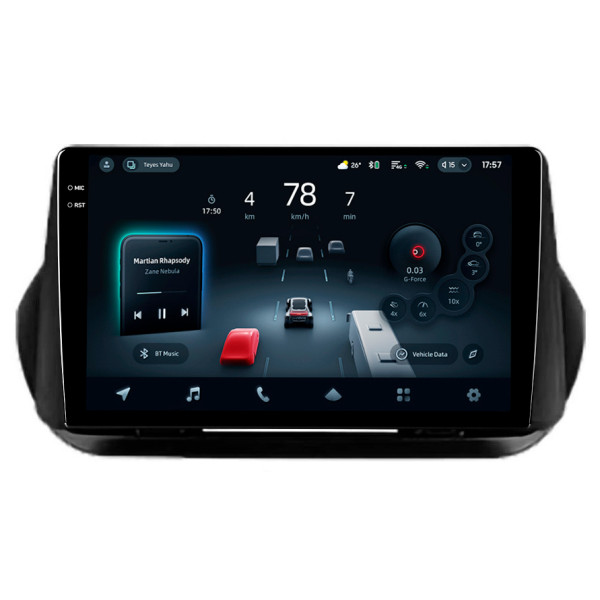 Штатна магнітола Teyes CC4 Pro 8+128 Gb Fiat Fiorino Qubo Citroen Nemo Peugeot Bipper 2008-2017 9" 2k