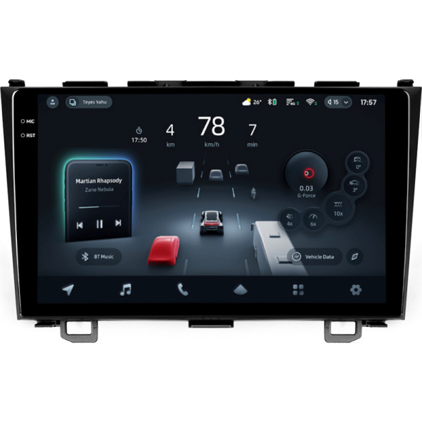 Штатна магнітола Teyes CC4 8+128 Gb Honda CR-V CR-V 3 RE 2006-2012 9" 2k