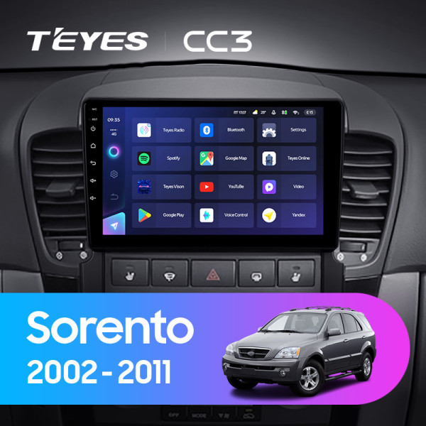 Teyes CC3 Kia Sorento BL 2002 - 2011 9" Штатна магнітола