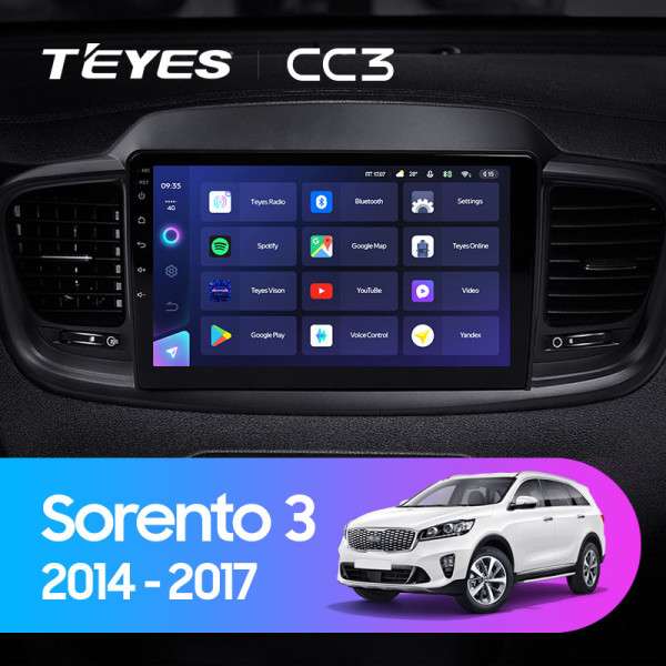 Teyes CC3 Kia Sorento 3 2014-2017 10" Штатна магнітола