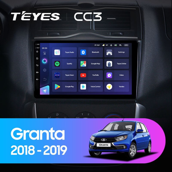 Teyes CC3 LADA Granta Cross 2018-2023 9" Штатна магнітола