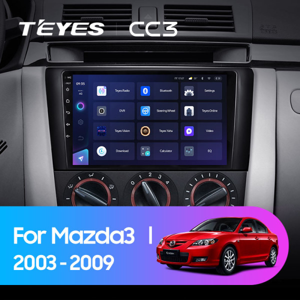 Teyes CC3 Mazda 3 1 BK 2003-2009 9" Штатна магнітола