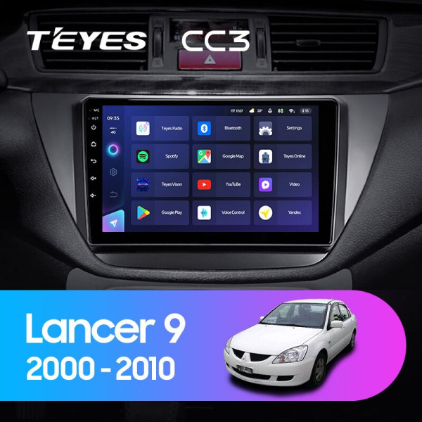 Teyes CC3 Mitsubishi Lancer 9 CS 2000-2010 9" Штатна магнітола