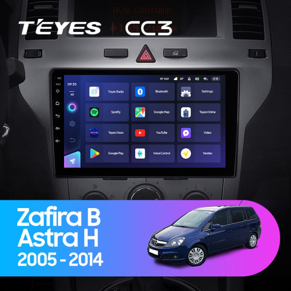 Teyes CC3 Opel Zafira B 2005-2014, Astra H 2004-2014 9" Штатна магнітола