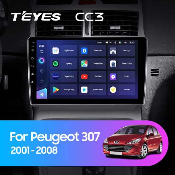 Teyes CC3 Peugeot 307 1 2001-2008 9" Штатна магнітола