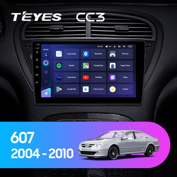 Teyes CC3 Peugeot 607 2004-2010 9" Штатна магнітола