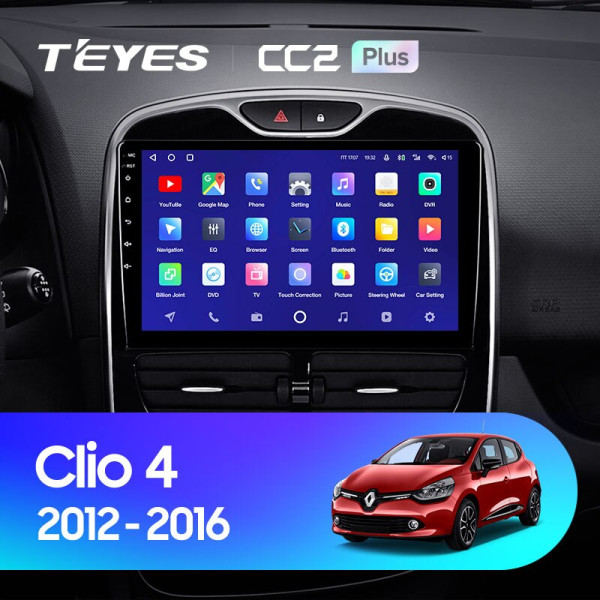 Teyes CC2 PLUS Renault Clio 4 BH98 KH98 2012-2015 10" Штатна магнітола