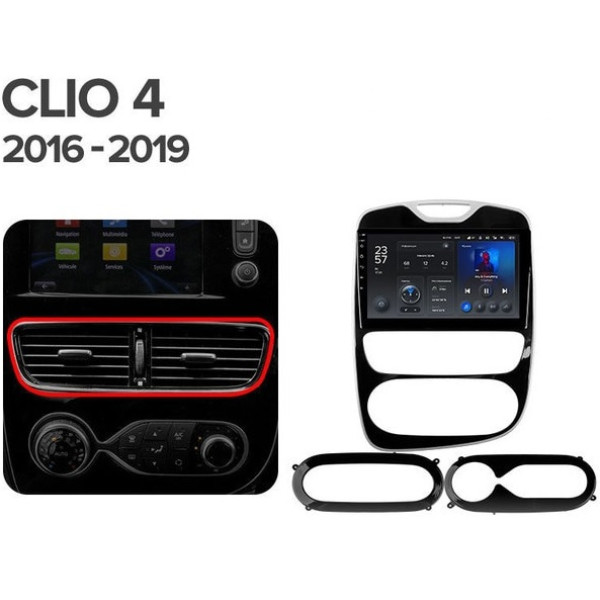 Teyes CC2 PLUS Renault Clio 4 BH98 KH98 2016-2019 10" Штатна магнітола