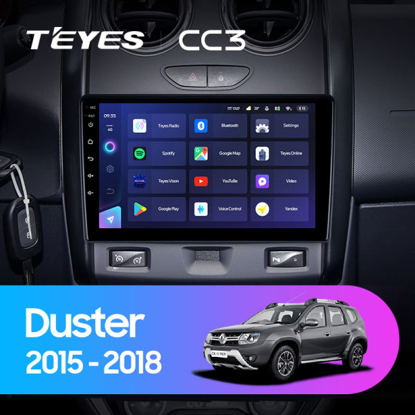 Teyes CC3 Renault Duster 2015-2018 9" Штатна магнітола