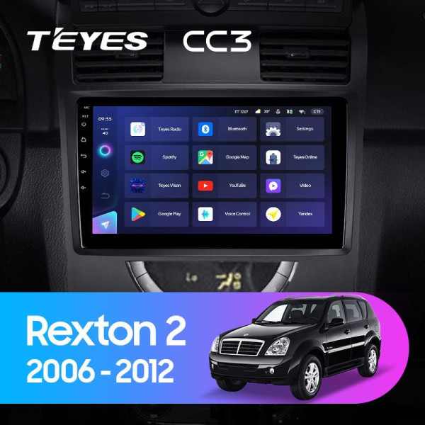 Teyes CC3 SsangYong Rexton Y250 II 2 2006 - 2012 10" Штатна магнітола