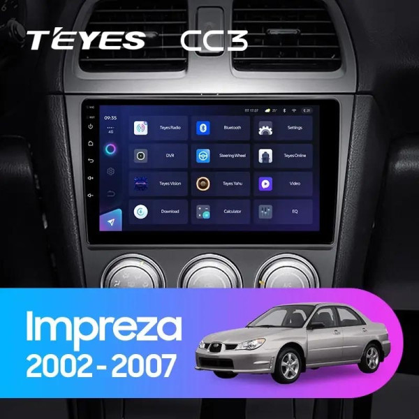 Teyes CC3 Subaru Impreza GD GG 2002-2007 9" Штатна магнітола