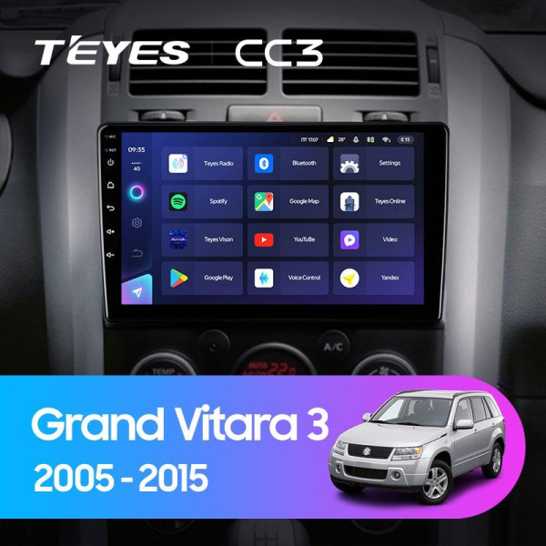 Teyes CC3 Suzuki Grand Vitara 3 (1Din) 2005-2015 9" Штатна магнітола