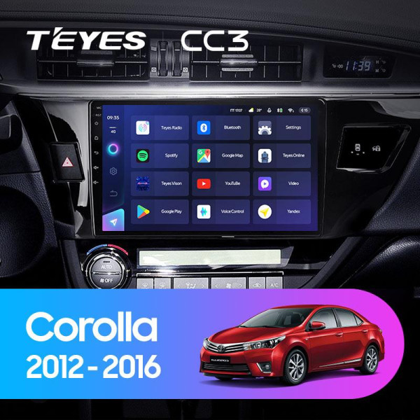 Teyes CC3 Toyota Corolla 11 2012-2016 10" Штатна магнітола