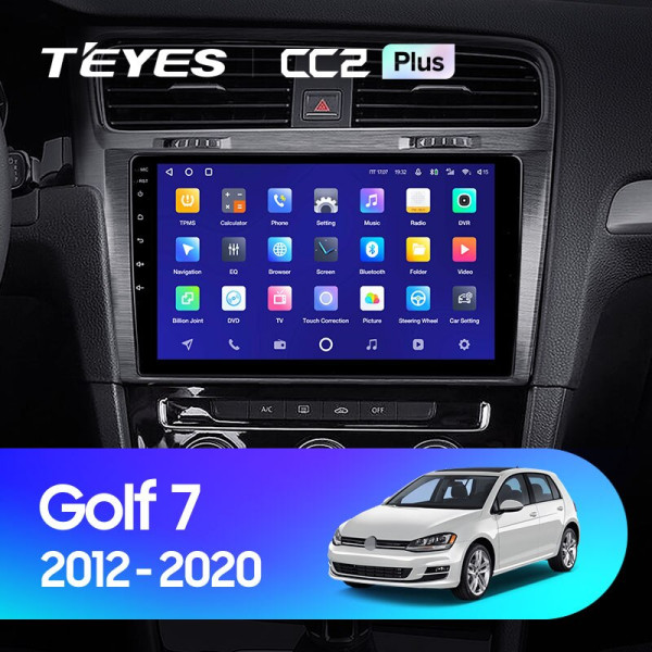 Teyes CC2 PLUS Volkswagen Golf 7 MK7 2014-2018 10" Штатна магнітола