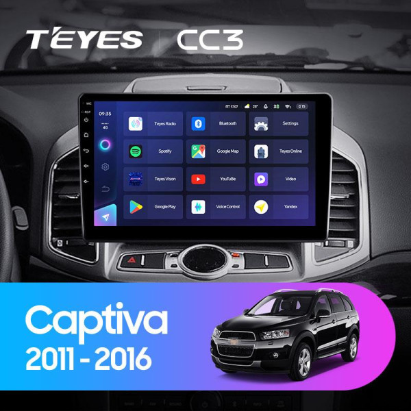 Teyes CC3 Chevrolet Captiva 1 2011-2016 10" Штатна магнітола
