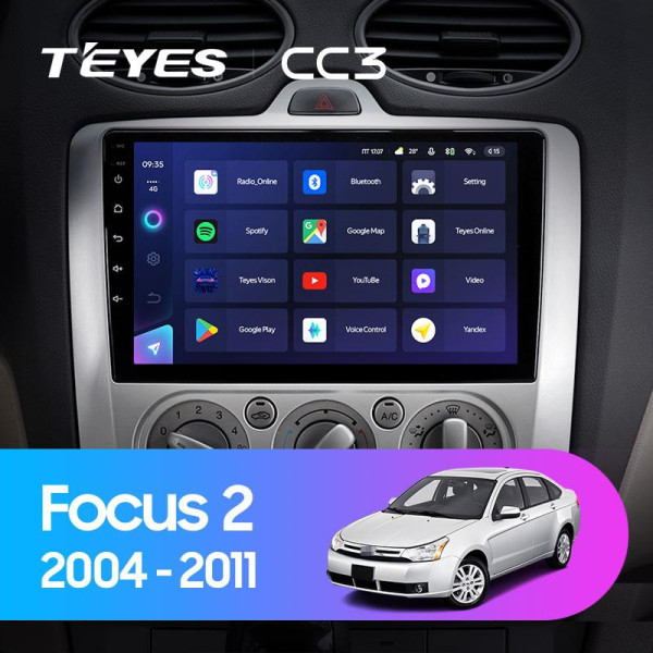 Teyes CC3 Ford Focus 2 Mk 2 2005-2011 9" Штатна магнітола