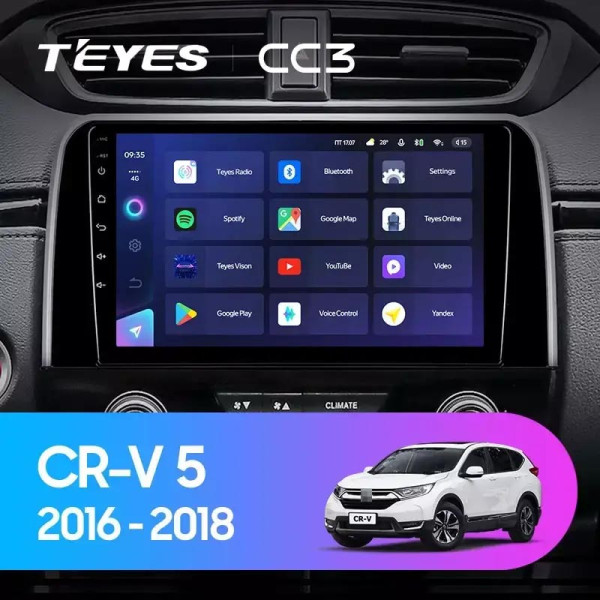 Teyes CC3 Honda CR-V CR-V 5 RT RW 2017-2022 9" Штатна магнітола