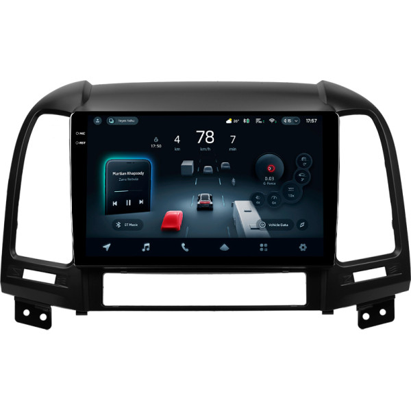 Штатна магнітола Teyes CC4 8+128 Gb Hyundai Santa Fe 2 2006-2012 9" 2k