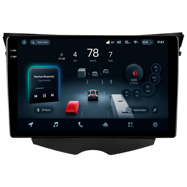 Штатна магнітола Teyes CC4 8+128 Gb Hyundai Veloster FS 2011 - 2017 (B) 9" 2k