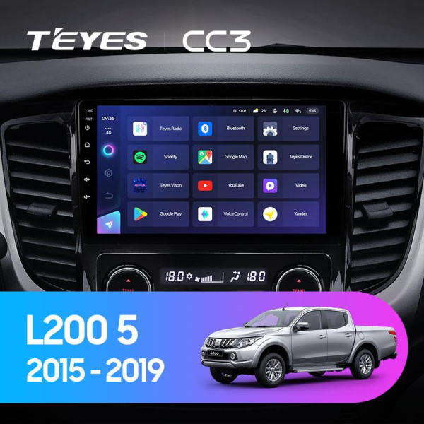 Teyes CC3 Mitsubishi L200 5 2015-2019 9" Штатна магнітола