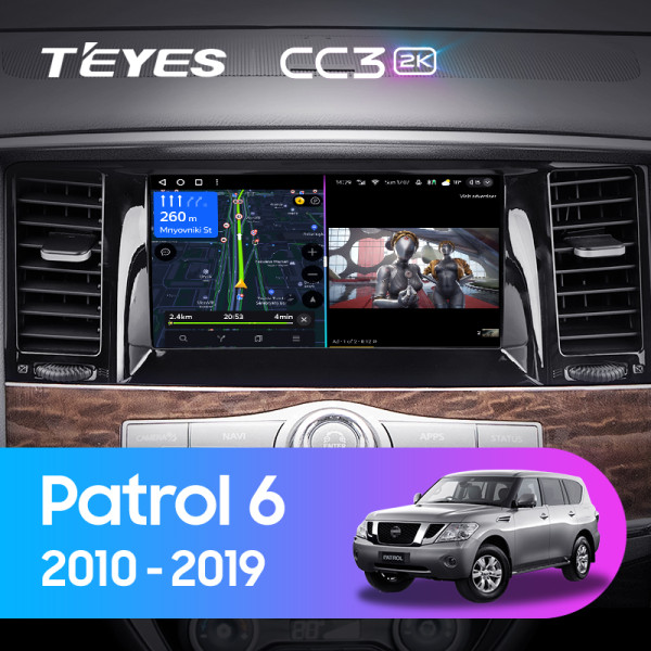 Teyes CC3 2K Nissan Patrol 6 VI Y62 2010-2019 9" Штатная магнитола