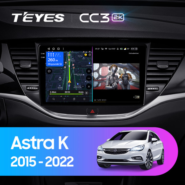 Teyes CC3 2K Opel Astra K 2015-2022 9" Штатна магнітола