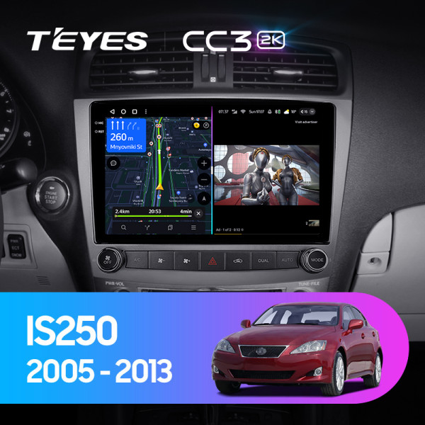 Teyes CC3 2K Lexus IS250 XE20 (Hm) 2005-2013 9" Штатная магнитола