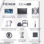 Штатна магнітола Teyes CC4 Pro 12+256 Gb Hyundai Santa Fe SM 2000-2012 For JAC S1 (Rein) 1 2007-2013 9" 2k