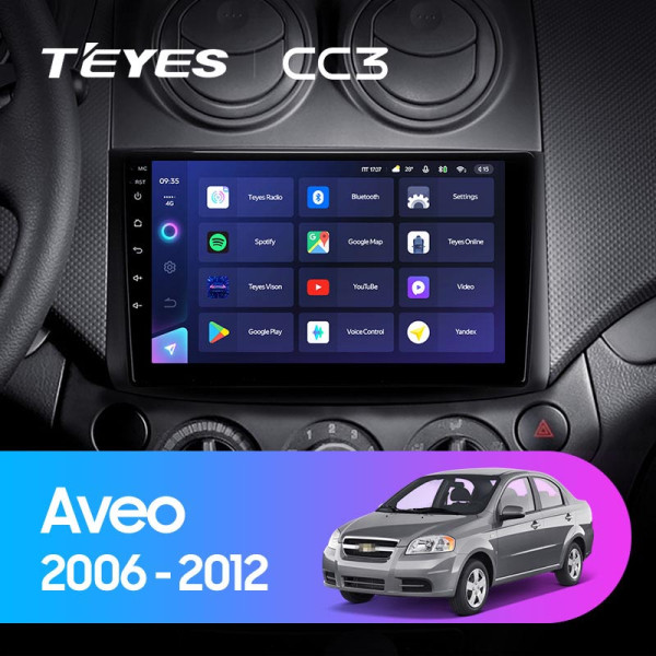 Teyes CC3 Chevrolet Aveo T250 2006-2012 / Nexia 1 2020-2022 9" Штатна магнітола
