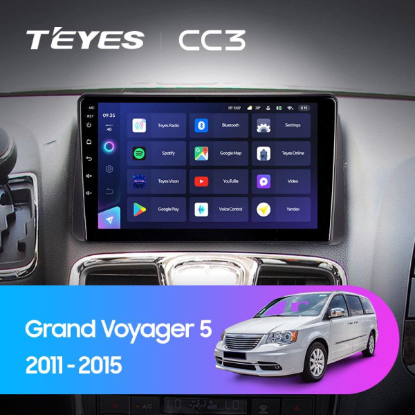 Teyes CC3 Chrysler Grand Voyager 5 2011-2015 9" Штатна магнітола