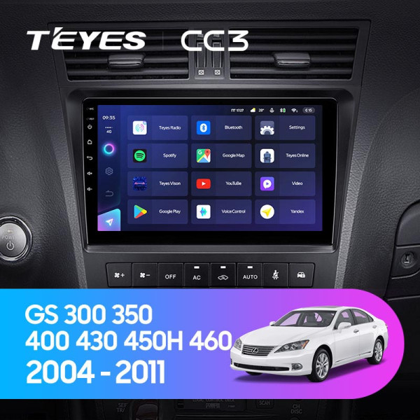 Teyes CC3 Lexus GS III 3 300 350 400 430 450H 460 2004-2011 9" Штатна магнітола